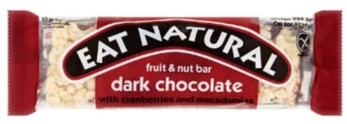 Eat Natural Fruit & Nut Bar Dark Chocolate with Cranberries and Macadamias 45g x Case of 12