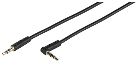 Vivanco 46134 Audiokabel, 0,3 m, 3,5 mm, Schwarz