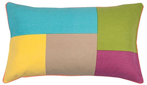 PremiumShop321 2er Pack Kissenbezug Kissenhülle 30x50 + gratis Füllkissen, 100% Baumwolle (türkis)