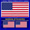 USA Vereinigte Staaten Amerika Flagge, Fahne Amerikaner 100mm Auto & Motorrad Aufkleber, Vinyl Sticker x1+2 BONUS