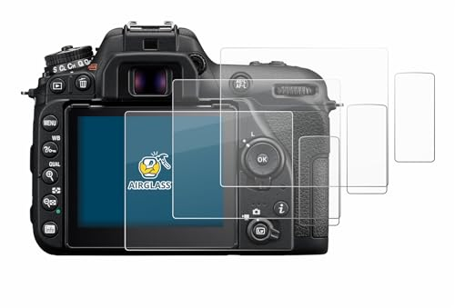BROTECT (3 Stück Schutzglas für Nikon D7500 Schutzfolie Made in Germany Panzer Folie Glas Displayschutz [Kratzfest 9H, Anti-Fingerprint]