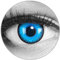 Funnylens Farbige blaue Kontaktlinsen Alper mit Stärke - weich mit Stärke 2er Pack + gratis Behälter – 3 Monatslinsen - perfekt zu Halloween Karneval Fasching oder Fasnacht -3.5