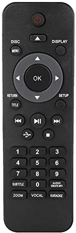 Garsent Télécommande DVD, Télécommande Lecteur DVD Universelle de Remplacement pour Philips DVP5982C1 / 37B DVP3350K.