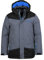 Trollkids Kinder Norefjell wasserabweisende winddichte Ski Jacke Winterjacke, Grau Melange/Blau, Größe 116