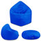 BuBiBag - 2in1 Sitzsack Bodenkissen - Outdoor Sitzsäcke Indoor Beanbag in 32 Farben und 3 Größen - Sitzkissen für Kinder und Erwachsene (125 cm Durchmesser, Blau)