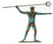 BeautifulGreekStatues Gott Poseidon Dreizack Statue Neptun König des Meeres handgefertigte Figur Skulptur Bronze 18,8 cm