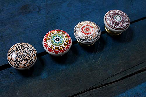 Bunte Designs Schrankknäufe aus Keramik (1116)