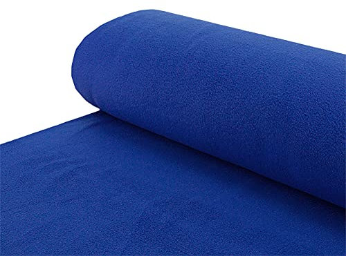 Polar Fleece Stoff Antipilling einfarbig dunkelblau - Meterware ab 25 cm x 150 cm - Stoff zum Nähen