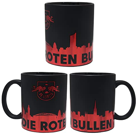 Rasenballsport Leipzig Leipzig Tasse Metallic - Flutlicht - Kaffeetasse RBL Kaffeebecher - Plus Lesezeichen Wir lieben Fußball mehrfarbig