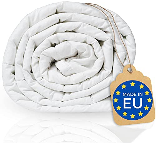 Amabeen Gewichtsdecke 135x200 cm 6kg - EU-Hergestellt - Waschbar - Therapiedecke mit Glasperlen - Schwere Entspannungsdecke