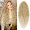 YEESHEDO 3 Packungen 22 Zoll Blond Häkelzöpfe Haar, Haare häkeln lockig, Crochet Braids Hair Ocean Wave Crochet Hair Curly, Deep Wave Hair Haarverlängerungen für Frauen Mädchen