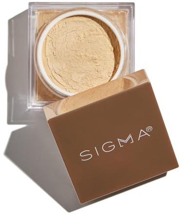 Sigma Beauty Soft Focus Setting Powder – Silky Smooth, Lightweight Loose Setting Powder for Setting Makeup, Blurring Powder Reduces the Look of Pores, Lines & Wrinkles (Buttermilk)