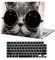 AUSMIX for MacBook Air 13.6 inch Case 2025 2024 2023 2022 M4 A3240 M3 A3113 M2 A2681 Chip Liquid Retina Touch ID,MacBook Air 13 M4 Laptop Plastic Hard Shell Case & Keyboard Cover, Cool Cat