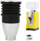 60g Coffee Grinder Single Dose Hopper, Espresso Bean Grinder, Aluminium Alloy Coffee Grinder Blowing Bean Bin Accessories with Silicon Bellow, for Eureka Mignon(Silver)