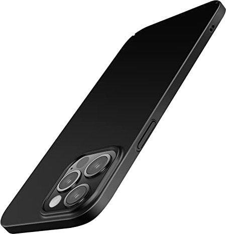 Galful iPhone 14 Pro Max Hülle 2022 6.7, Ultra Dünn Matte Handyhülle Slim Schutzhülle Kratzschutz Stoßfest Cover Anti-Rutsch Bumper Case Für iPhone 14 Pro Max Hardcase Schwarz