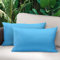 Lewondr wasserdichte Outdoor Kissenbezug, 2 Stück 30x50cm Solide PU-Beschichtung UV-Schutz Garten Kissenbezug für Patio Sofa Couch Balkon, Blau