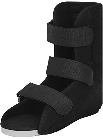 Moonlove Post Op Shoe with Adjustable Strap, Open Toe Plastered Slipper Ankle Foot Fracture Rehabilitation Anti-Spin Fixed Cast Cover Boot Surgery Recovery Gypsum Shoe Support