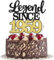 SYKYCTCY 1 Pack Legend Since 1960 Cake Topper Glitter Happy 65th Birthday Cake Pick 65 Fabulous Cake Decorations for Cheers to 65th Birthday Wedding Anniversary Party Supplies (Black Gold, 65th)