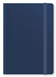 Letts Edge A6 Wochenansicht, 18 Monate, mit Notizen 2023/2024, Marineblau