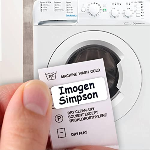 UltraStick 150 Waterproof Printed Name Labels Great for Lunch Boxes, Water Bottles, Baby Bottles, tins, Stationery. These Tags Will Also Stick to Clothing Labels