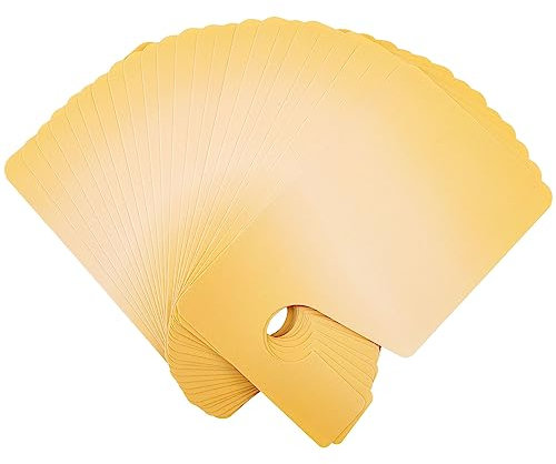 GLOBLELAND 30Pcs 5x3inch Plastic Blank Door Hangers Signs PVC Door Knob Hanger Signs Do Not Disturb Door Hanger Sign for Office Bedroom Hotel Conference