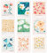 Heveer Flower Market Poster Stilvolles Blumen Bilder Set 20x25cm Kunstdrucke für Wohnzimmer Schlafzimmer Esszimmer Wanddeko 9 Stück
