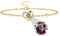 Personalisiertes Foto Armband für Frauen - Herz Armband Mit Bild, Benutzerdefinierte Projektion, Ich Liebe Sie Kreis Charm Memory Schmuck Geschenk für Freundin (A-Gold)