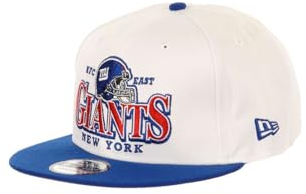 New Era New York Giants NFL Helmet White Original Teamcolour Blue 9Fifty Snapback Cap - One-Size