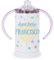 Kadoo Regalos Vaso Aprendizaje Personalizado Acero Inoxidable (350ml) Aquí Bebe y Nombre (Azul)