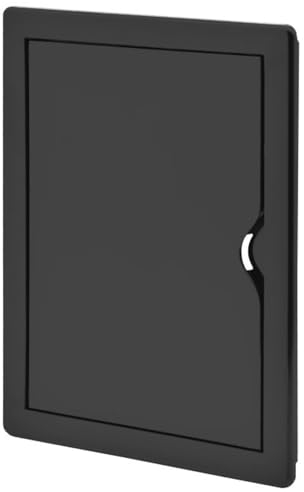Miratic Tapa Contador de Luz Puerta Contador Agua Tapa Cuadro Electrico Fabricada en Material ABS Resistente Perfectos para uso Comercial y Residencial Color Negro (15 x 20 cm)
