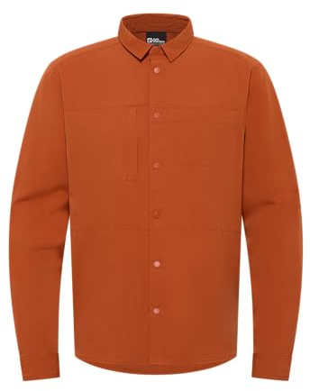 Jack Wolfskin Herren Sierra Canyon Ls Hemd, Burnt Orange, M EU