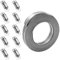 VEGCOO 5M/16.4 Feet Hose Clamp, Adjustable Jubilee Clips+10 Fasteners, Stainless Steel Hose Clips, Large Clamps Worm, Gear Band Hose Clamps for Pipe, Plumbing, Tube, Exhaust Ducting, Fuel Line