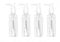 Xvnoesza 4Pcs Travel Pump Bottles Set Transparent Mini Dispenser Bottles for Toiletries Perfect for Skincare Haircare and Cosmetics