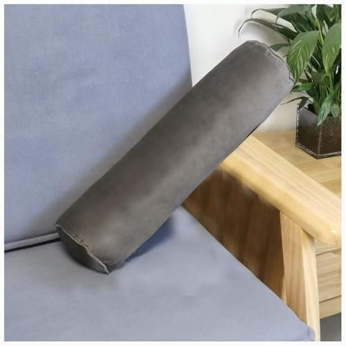 SPeesy Nackenrolle für Nacken 60/40x15, Rücken und Beine, Nacken-und Knierolle Aus Schaumstoff Nackenrolle Kopfkissen mit Foam Velvet Kissenrolle Nackenkissen Kissen Rolle(Gray,15x40cm/6x16in)