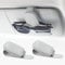 elook 2PCS Sunglasses Holders for Car Visor, Magnetic Leather Glasses Holder Ticket Card Clip Suitable, Car Visor Accessories for Different Size Eyeglasses (Gray)