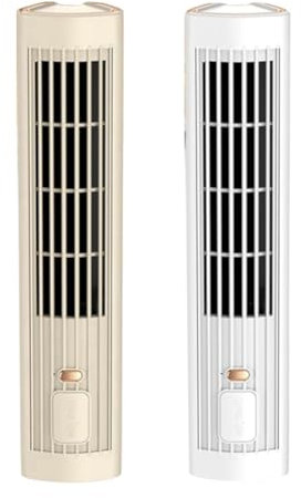 Pluuttiem Ventilador de torre de escritorio portátil para aire acondicionado, ventilador de refrigeración con 3 velocidades, ventilador de refrigeración USB para oficina