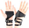 Ymapinc Punk leder handschuhe,Fingerlose Handschuhe Half Palm Lederhandschuhe Fingerlose Lederhandschuhe Schwarz Gothic Handschuhe Rock Handschuhe für Motorrad Hip Hop Cosplay Party Halloween