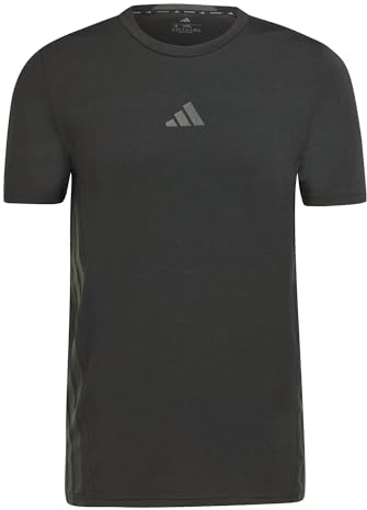 adidas Men's D4t Workout 3 Stripes T-Shirt (Pack of 1)