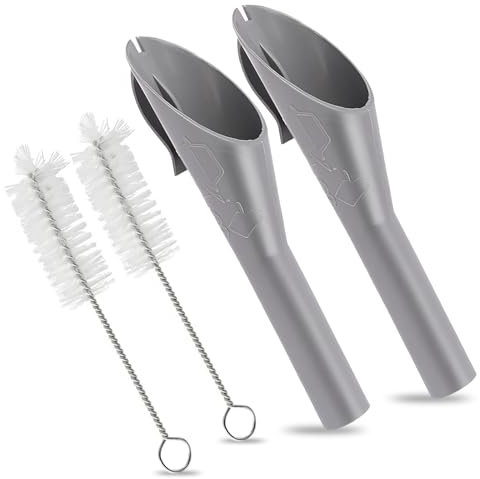 2 PCS Petrol Funnel for Car, Portable Fuel Funnel with Filter Diesel Filler Funnels with 2 Brush for 1782177 1833948 2050651 2094164