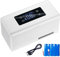 Refrigerador portátil para coche, mini nevera portátil para insulina, pantalla LED, 2-8 °C, para medicamentos, gran espacio, batería de litio de 10200 mAh, 2 baterías