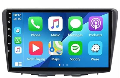 ZQWZY Android 14 Autoradio Radio für Suzuki Baleno 2015-2018 GPS Navigation Touchscreen Unterstützt BT WiFi GPS USB FM AM Lenkradsteuerung,8 Core 4G+WiFi 2G+32G