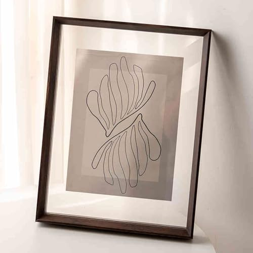Cadre photo double face - Présentoir flottant en verre pour photos A3/A4, transparent et anti-poussière, idéal pour les cartes postales, toiles et affiches