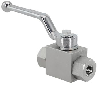 MoSundi Hydraulischer Hochdruck-Kugelhahn, 500 Bar MWP, 2-Wege-Kohlenstoffstahl-Absperrventil für BSP, kompakte Bauweise für den industriellen Einsatz 45661