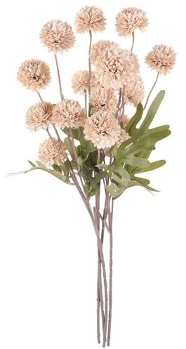 ERINGOGO Künstliche Löwenzahnblüten 4 Stück mit Naturgetreuer Form aus Kunststoff als Dekorative Blumendeko für Schlafzimmer und Hochzeit