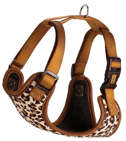 Dingo Hundegeschirre ohne Druck Verstellbar große M Halsumfang: 36–51 cm Brustumfang: 39–51 cm Leopard 15883