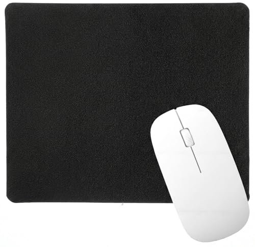 Ymapinc Black Thin Mouse Pad, 25x20cm Non Slip Mousemat, Computer Mat for Game Laptop Home Office