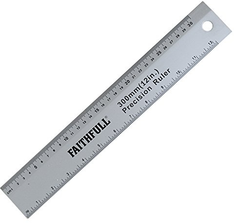 Faithfull RULE300 300mm/ 12-inch Aluminium Rule