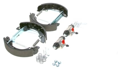 Bosch KS579 Kit Super Pro - Rear drum brake kit - 1 pre-assembled set, 2 wheel brake cylinders, 4 brake shoes