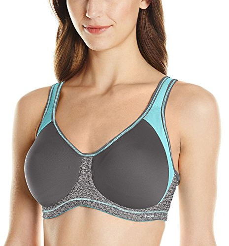 Freya Women's Full Coverage Active Underwire Molded Sports Bra, Grey (Carbon), 30H