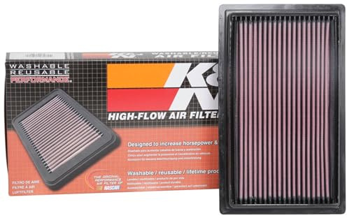K&N High-Flow Original Lifetime Engine Air Filter: Washable, 33-2075